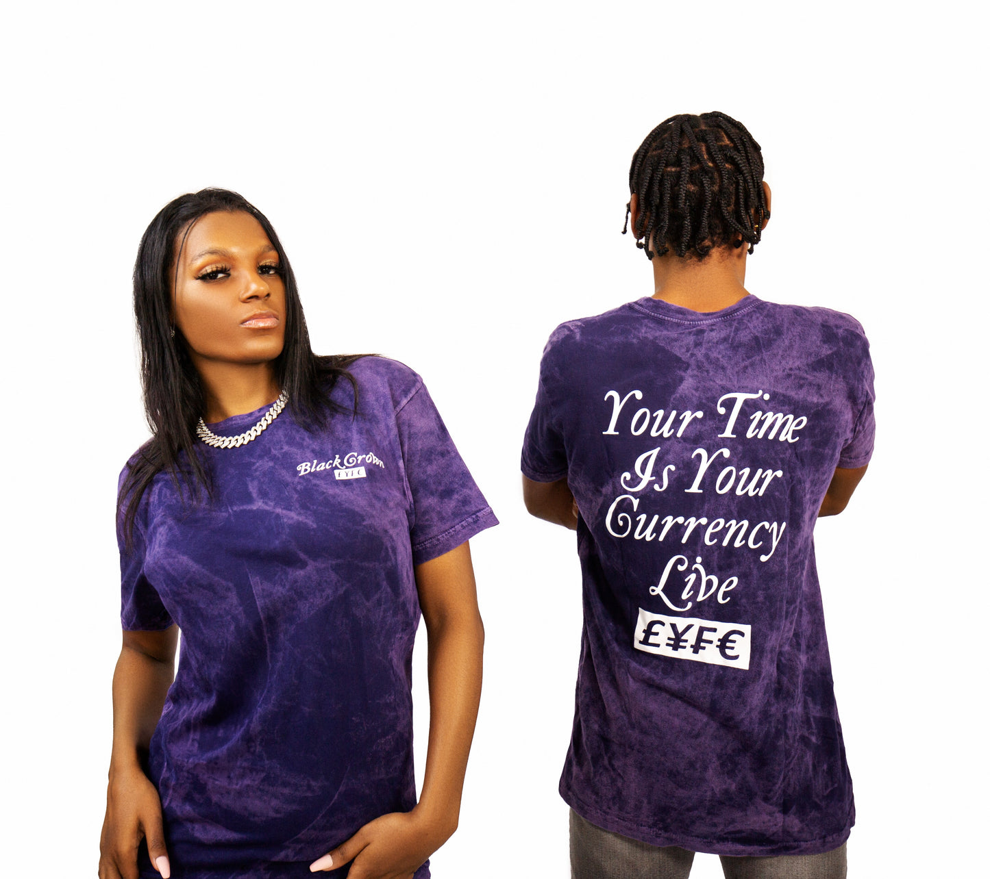 Black Crown LYFE "Your Time Is Your Currency" Tee